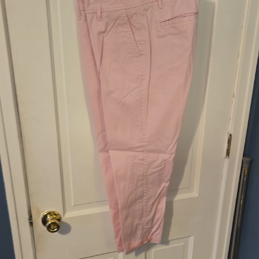 Talbots Soft Pink Relaxed Chino Ankle Pants